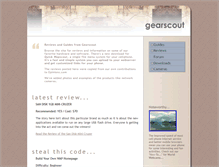 Tablet Screenshot of gearscout.com